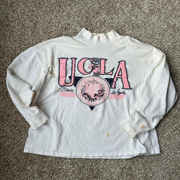 Vintage 80s thrashed ucla bruins longsleeve - Picture 3 of 8